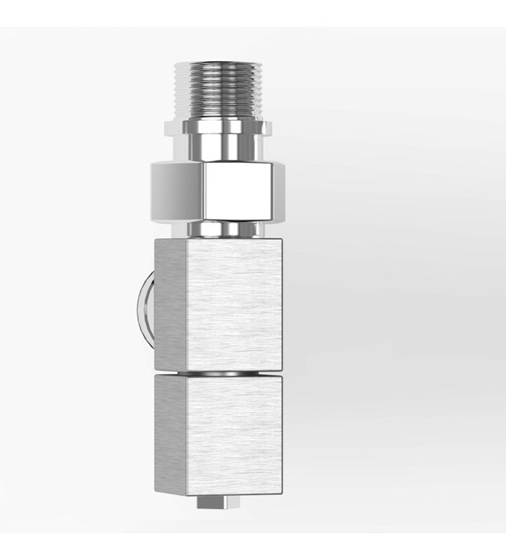 RADOX RX-3 ZAWÓR DEK.CUBE INOX SZLIFOWANY +ZŁĄCZKI