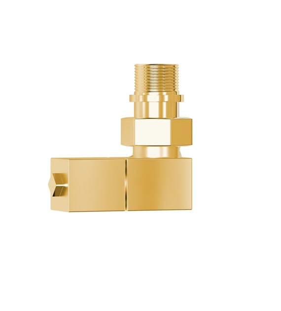 ZAWÓR DEKORACYJNY RX-4 OS.PRAWY GOLD + ZŁĄCZKI