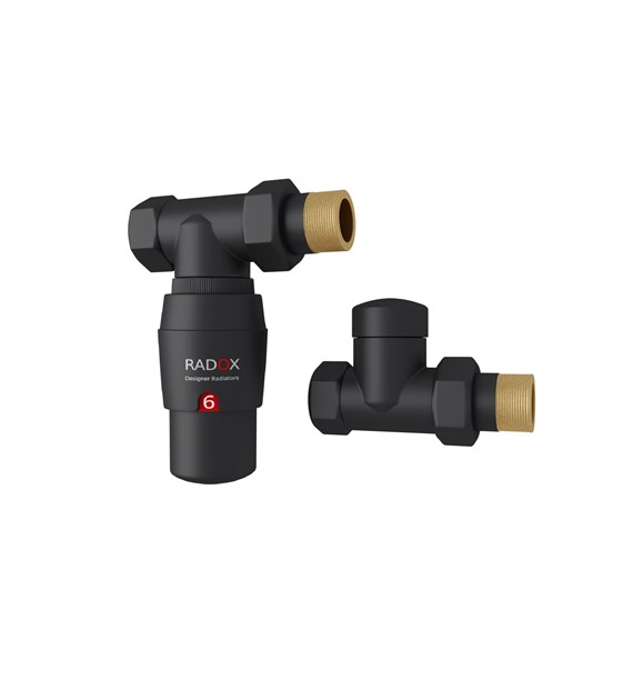 ZESTAW TERMOSTATYCZNY RX-122 CZARNY MAT PROSTY