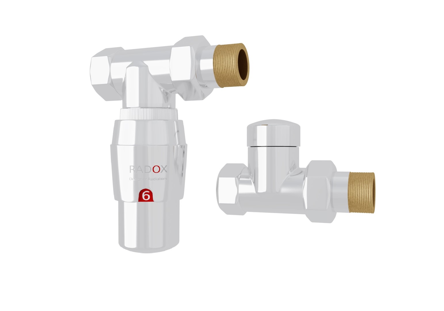 ZESTAW TERMOSTATYCZNY RX-122 CHROM PROSTY GW1/2 